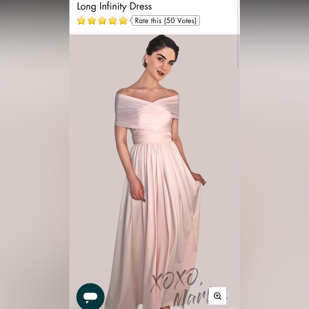 Long Infinity Dress - Blush - Picture 2 of 2